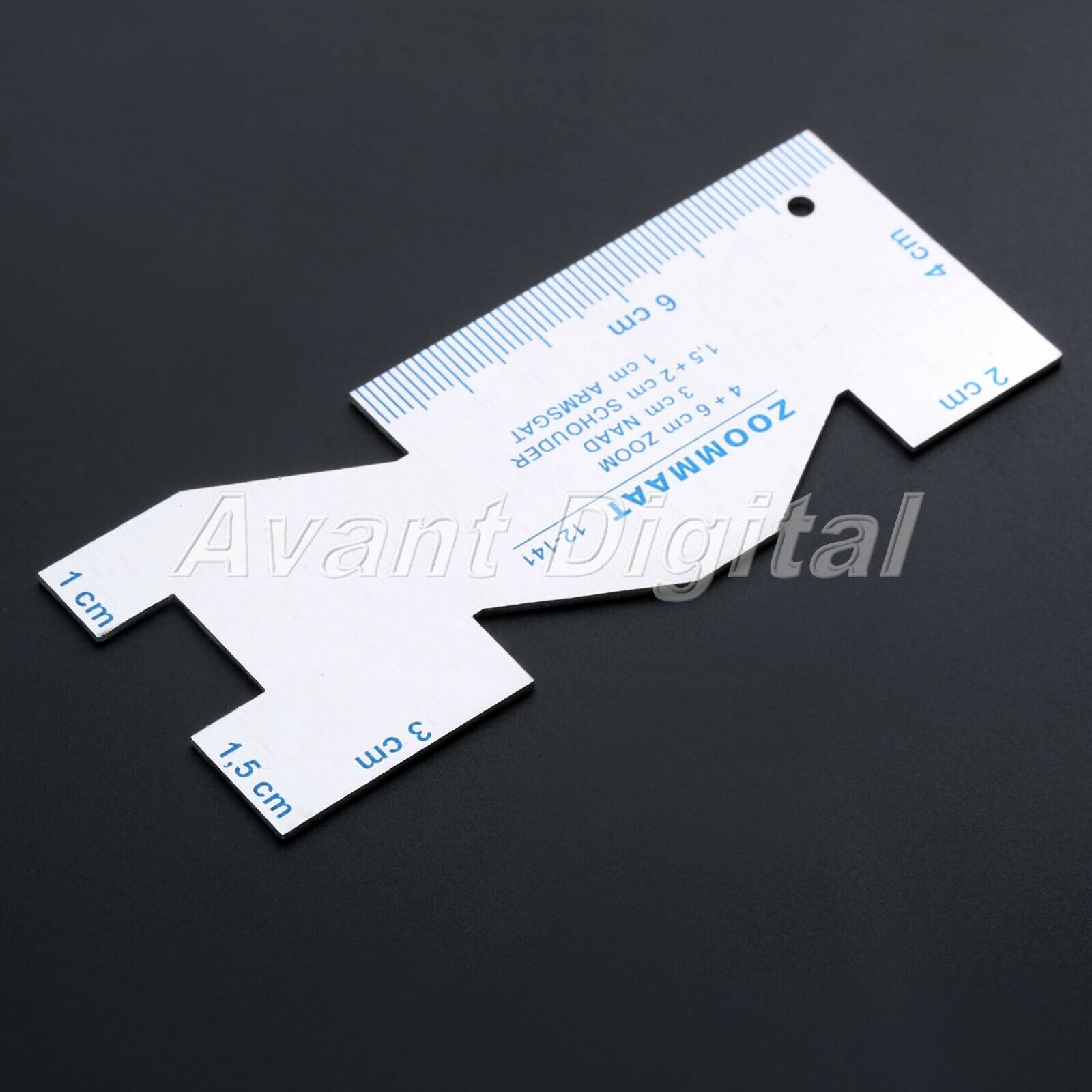 Metal Sewing Gauge Rulers Double Sides Durable Household Quilting Measuring Tool