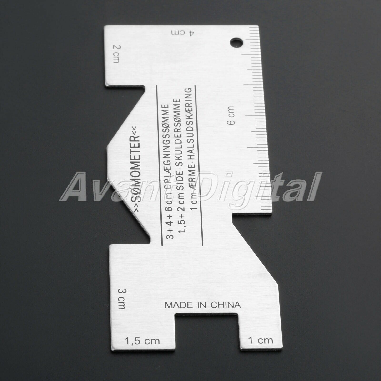 Metal One Side Sewing Gauge Rulers Measuring Tool for DIY Quilting Craft 1Pc