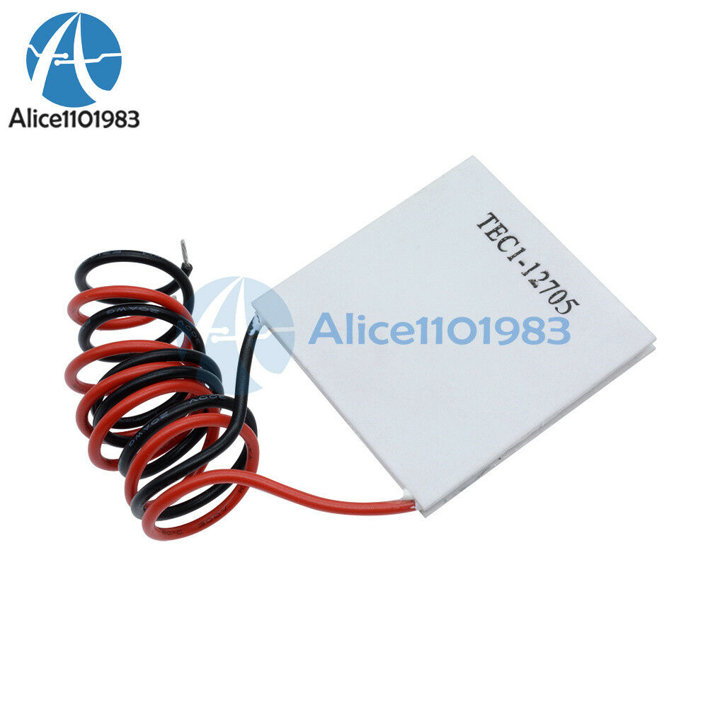 2Pcs TEC1-12705 Heatsink Thermoelectric Cooler Cooling Peltier Plate Module NEW
