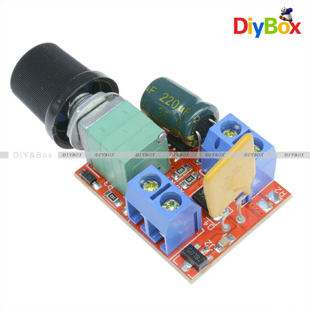 Mini DC 5A Motor PWM Speed Controller 3V-35V Speed Control Switch LED Dimmer D