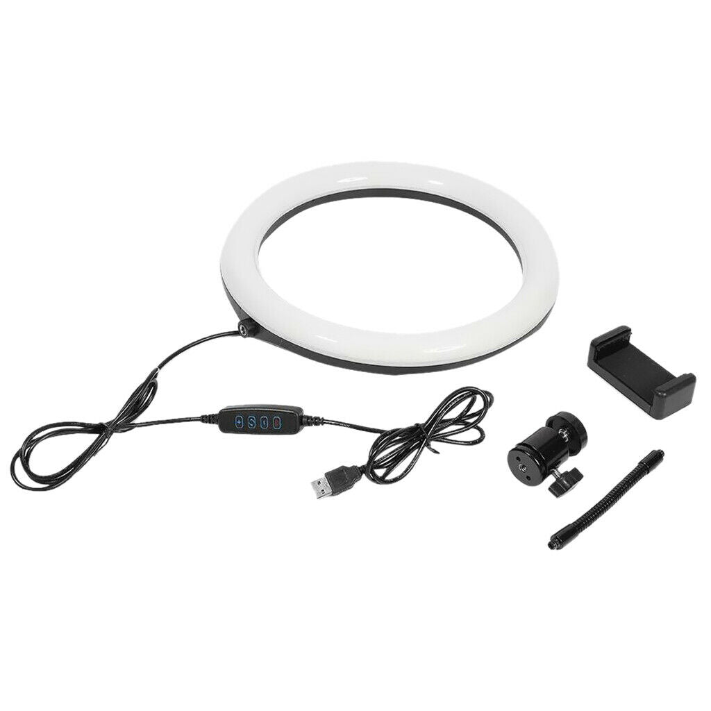 LED Video Light Kit, USB Ring Lamp 3200K/5500K Dimmable Photography Accessory