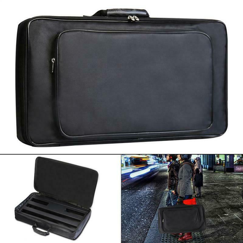 Universal Portable Black Guitar Effects Pedal Board Gig Bag Oxford Fabric