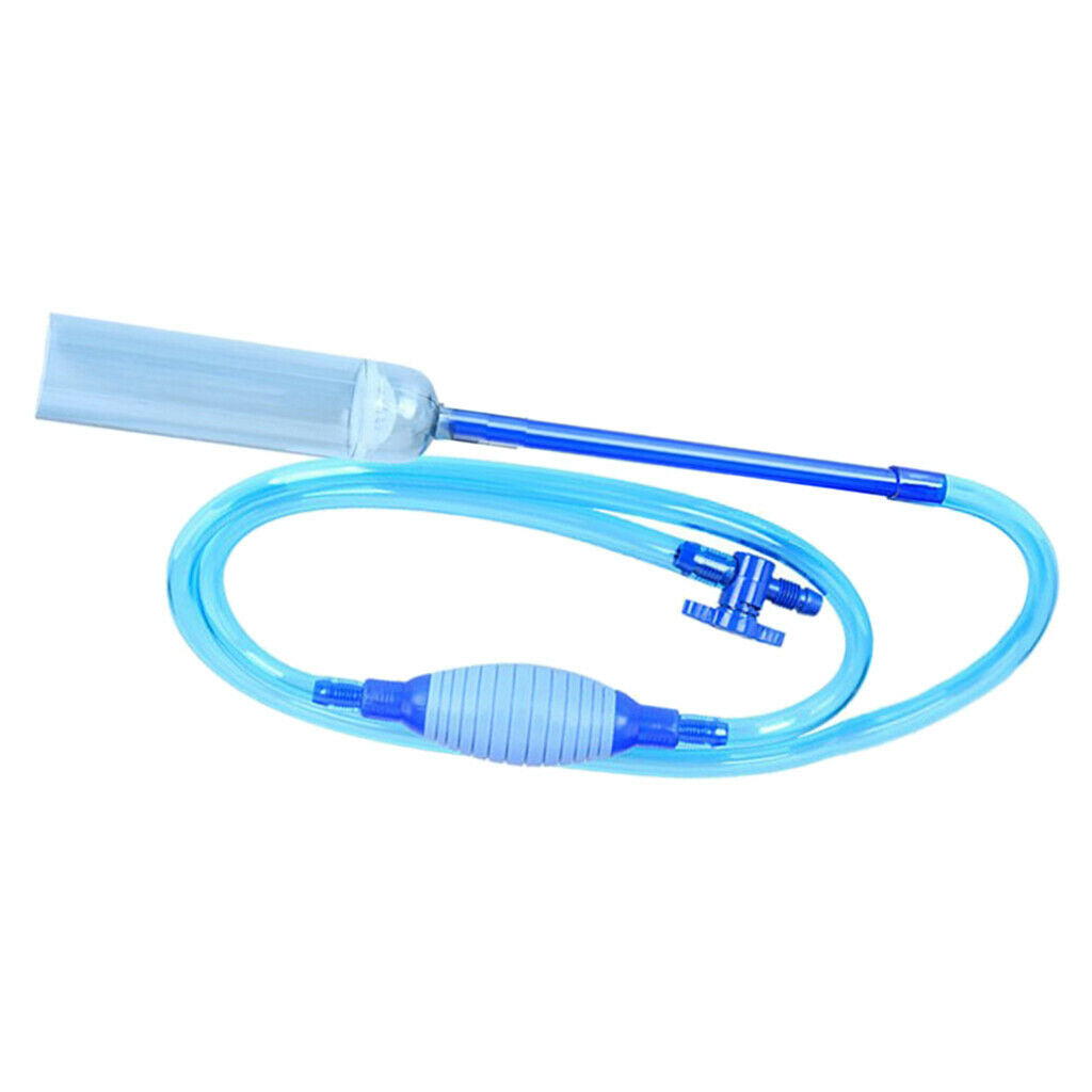 Aquarium Siphon Pump Fish Tank Cleaner with Air-Pressing Multi-Purpose