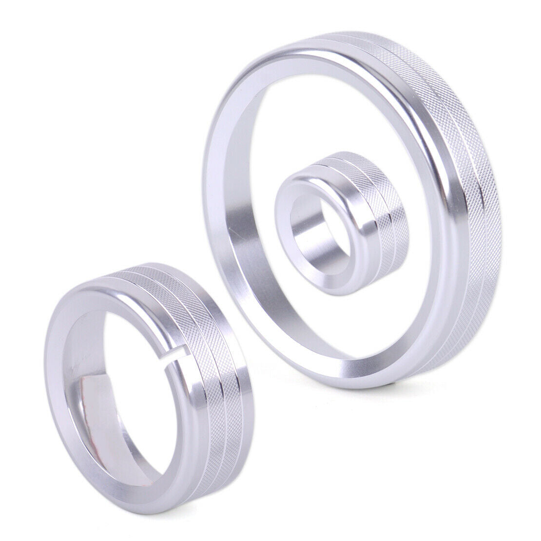 3Pcs Interior Center Control Knob Cover Trim Fit for Alfa Romeo Giulia 17 An