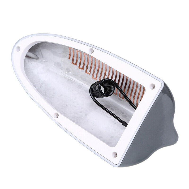 Grey Shark Fin Roof Antenna Aerial FM/AM Radio Signal Decoration Car Trim