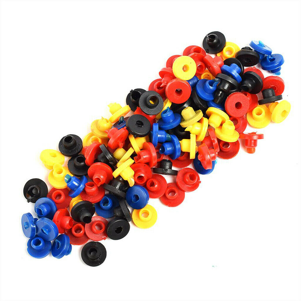 100Piece Colorful Silicone Grommets Nipples for Tattoo Machine Needle Supply