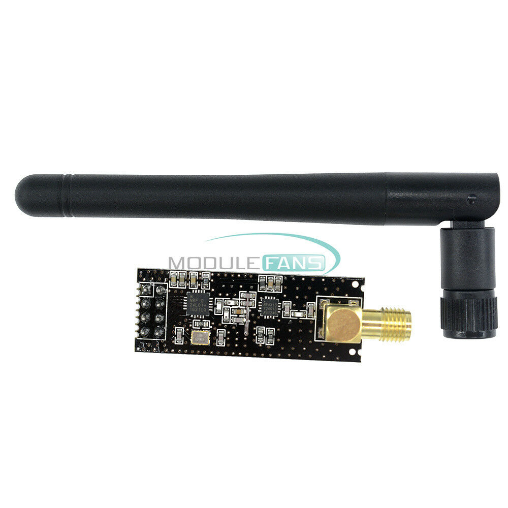 2PCS 2.4G NRF24L01+PA+LNA SMA Antenna Wireless Transceiver Communication Module