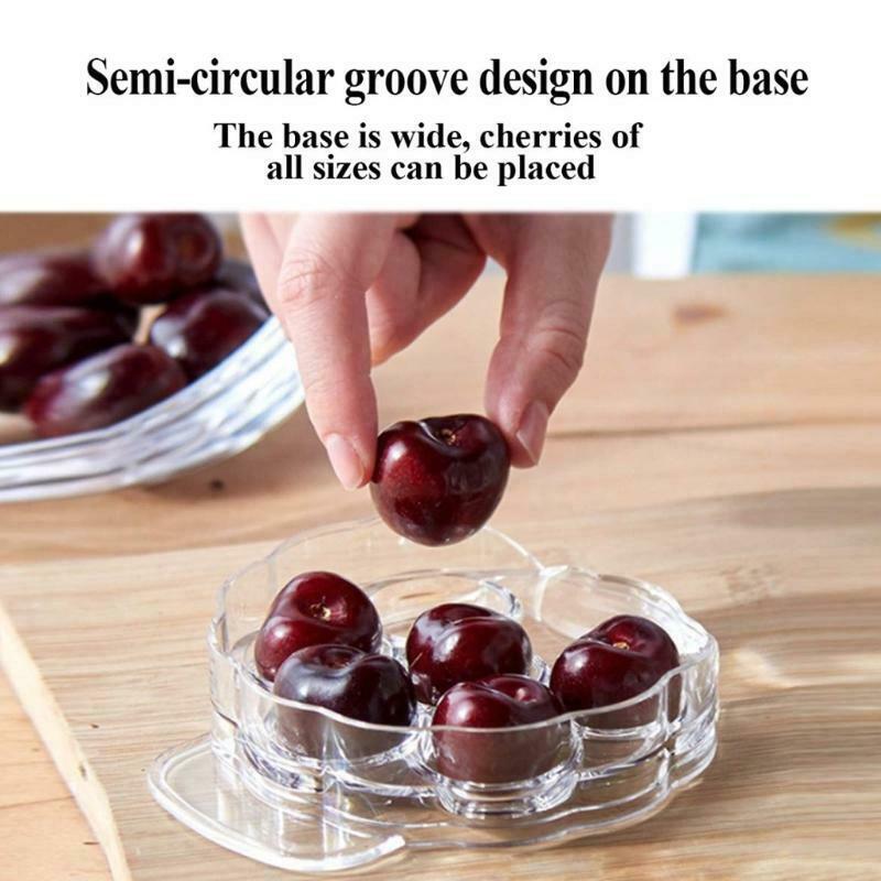 Cherry Pitter Cherry Stoner Corer 6 Groove Cherries Stone Remover Tool Container