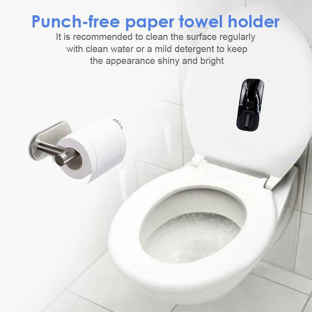 Toilet Paper Holder without Drilling 304 Stainless Steel Tissue Roll Rack  @