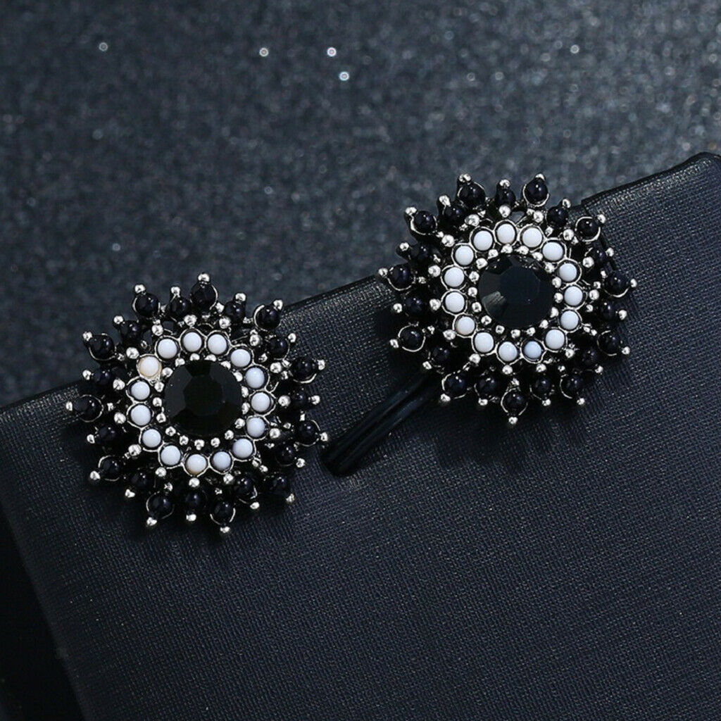 1 Pair Crystal Sunflower Stud Earrings Hypoallergenic Ear Piercing Earrings