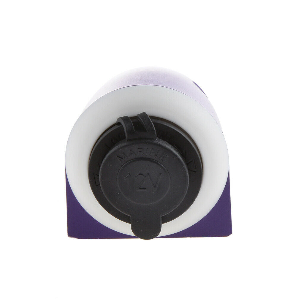 Waterproof 12V Charger Power Adapter Car Cigarette Lighter Socket Purple