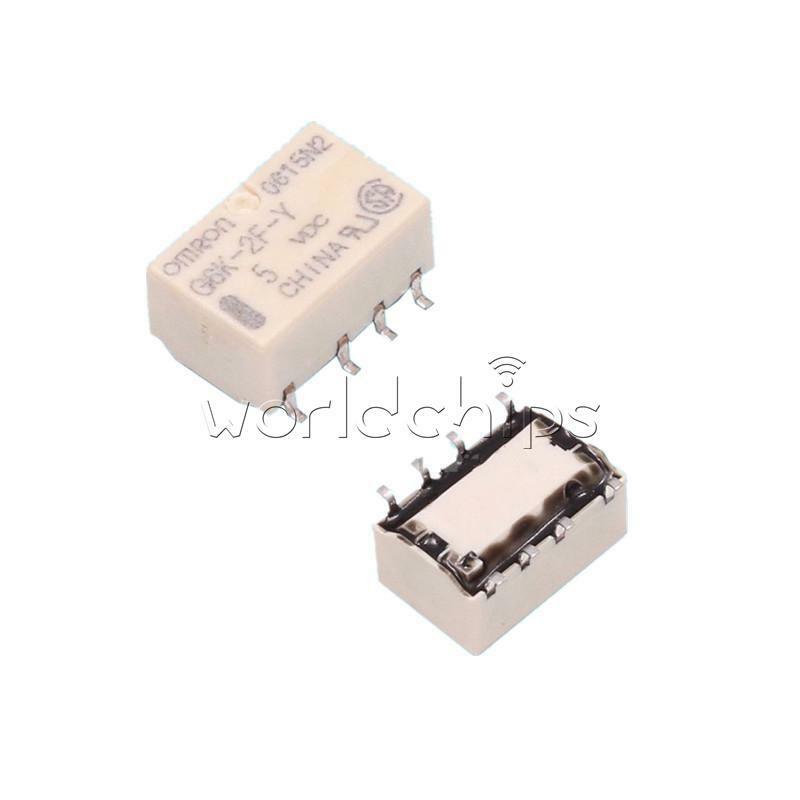 5PCS New SMD G6K-2F-Y-5VDC 5V Signal Relay 8PIN for Omron Relay
