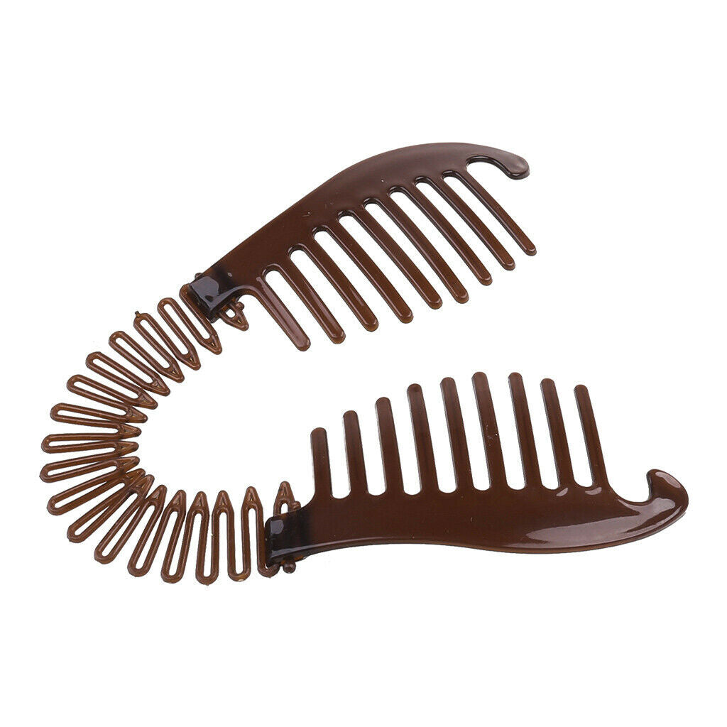 2 Colors Hollywood Large Comb Banana Clip Hair Riser Claw Hair Accessory Women
