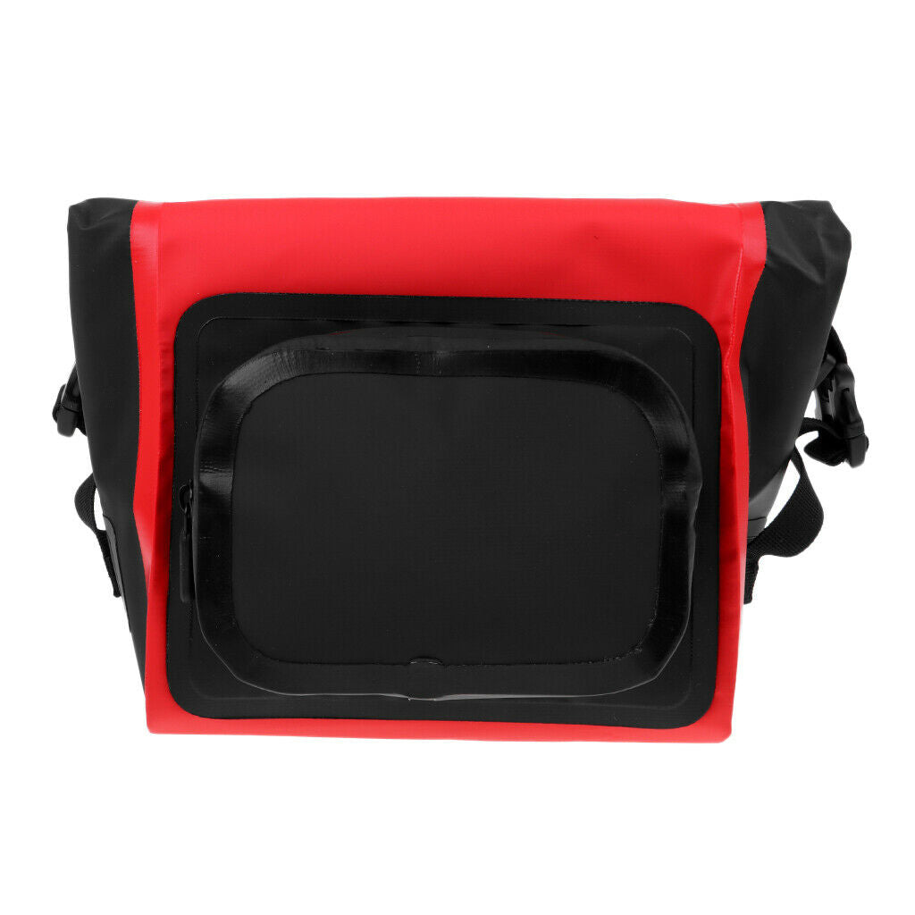 Waterproof Bicycle Bike Cycling Handlebar Sling Bag Pouch Case  Red