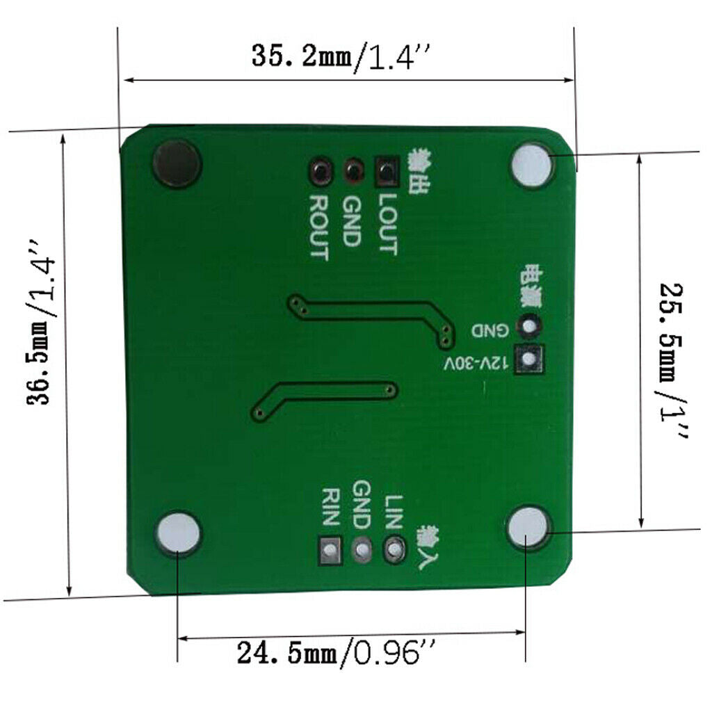 Speaker MP3 Preamplifier Audio Magnifier Board NE5532 4558 12V-30V DC