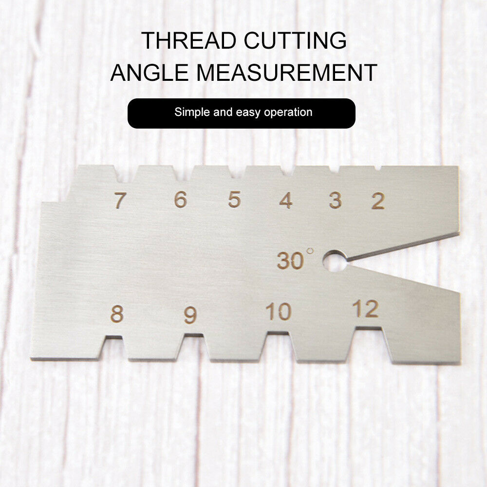 29/30 Degree Grinding Gage Thread Angle Ruler Metalworking Screw Thread Gauge LI