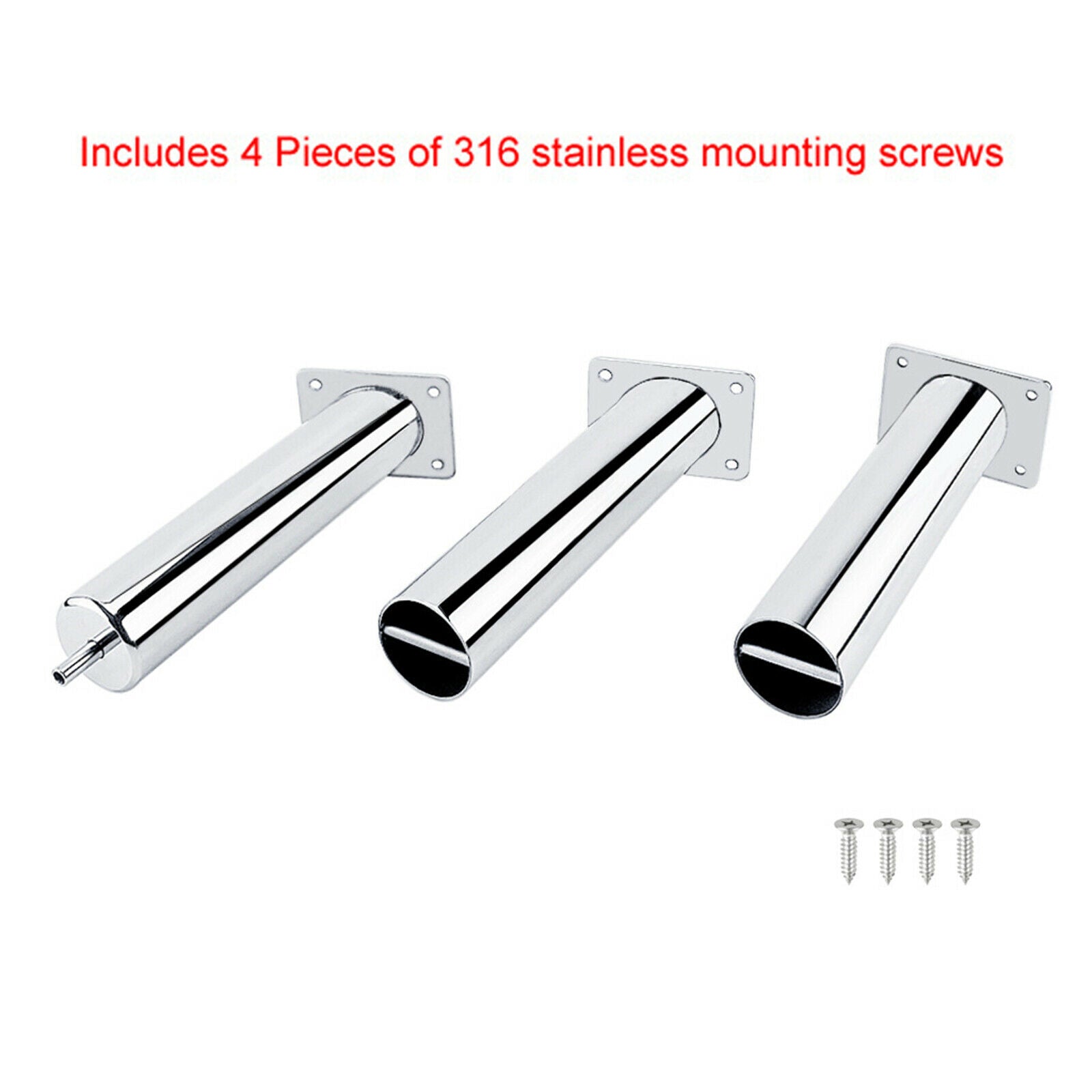 2pcs 8 "marine fishing rod stand flush-mounted fishing rod holder 0 degrees