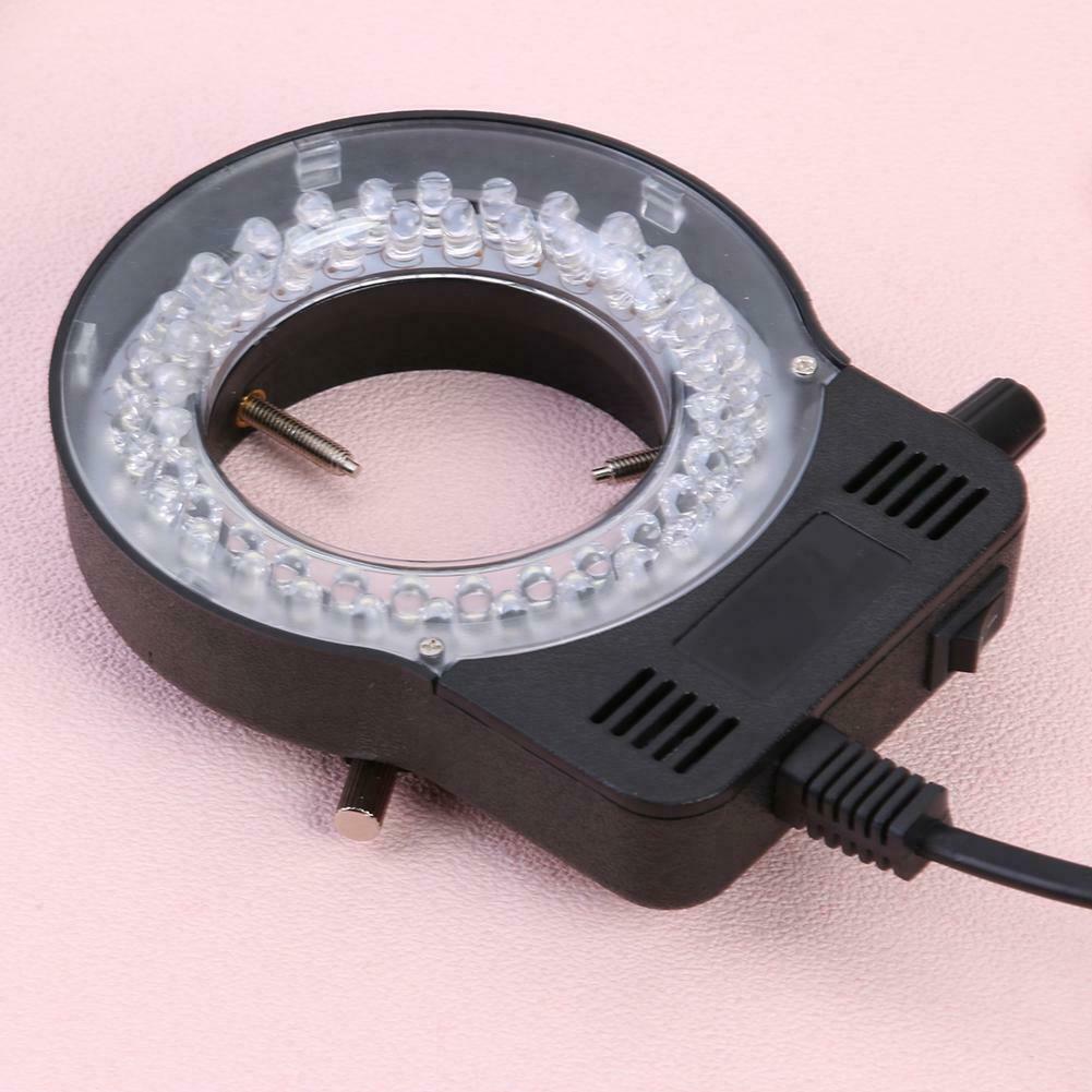 Plastic 56LEDs 60000LM 4.5W Adjustable Microscope LED Ring Light Illuminator