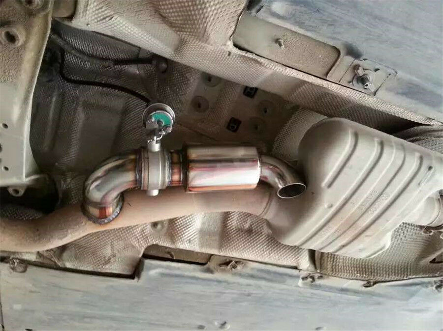 Car Muffler Exhaust Pipe Tip Resonator Polished Bent Stainless Steel Burnt Tip