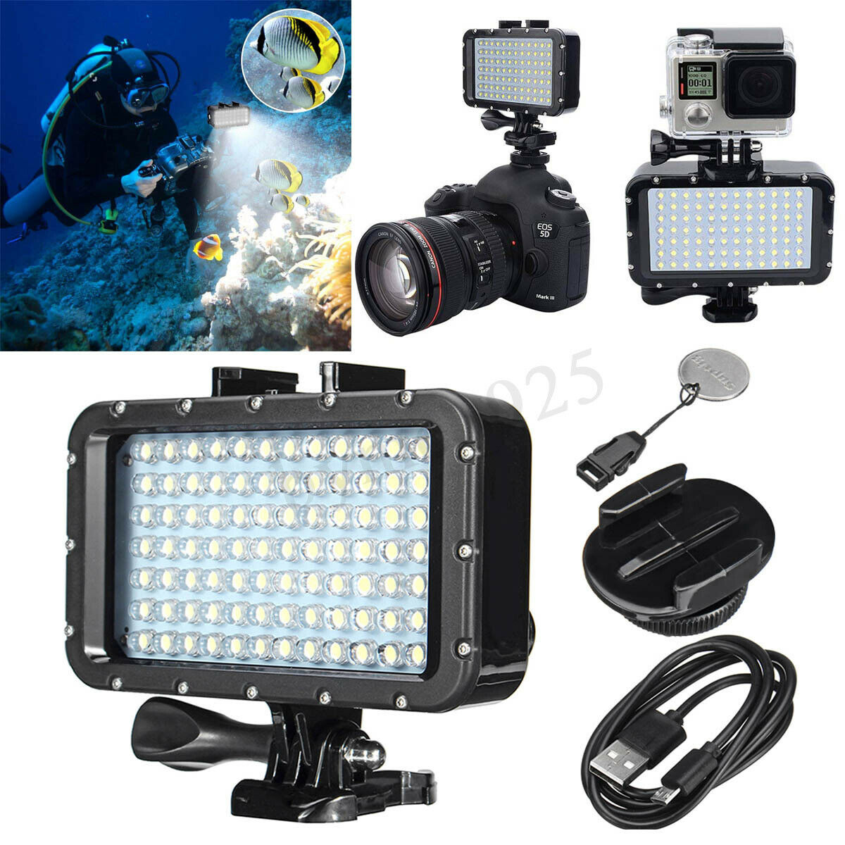 Diving Underwater LED Video Light Spot Waterproof Lamp  Sport Camera for  ï¼ #