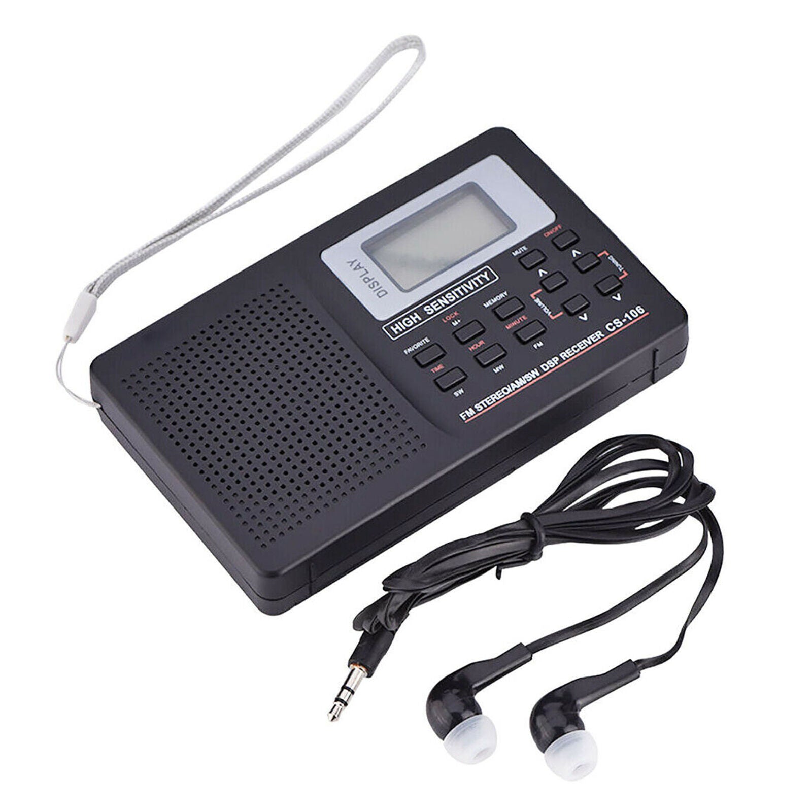 Portable Full Band Stereo FM/MW/SW/LW Radio Receiver Digital Sound + Alarm