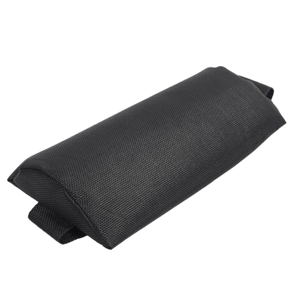 4Pcs Black Fabric Head Cushion Pillow for Outdoor Patio Folding Recliner