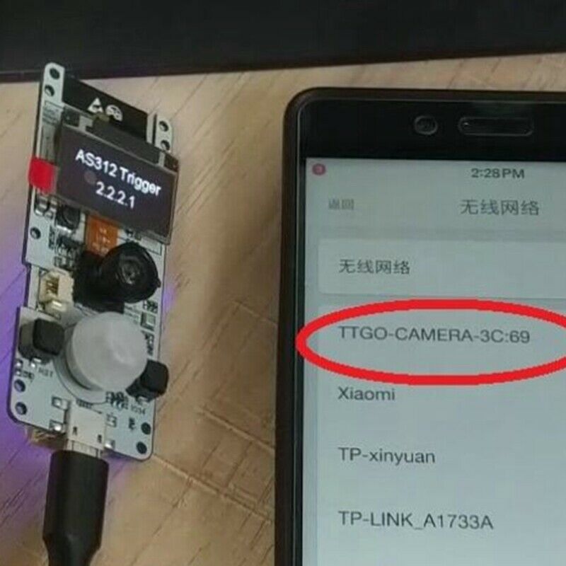 ESP32 Camera Module Fisheye Lens T-Camera 0.96 Inch OLED ESP32 WROVER PSRAM CaM5