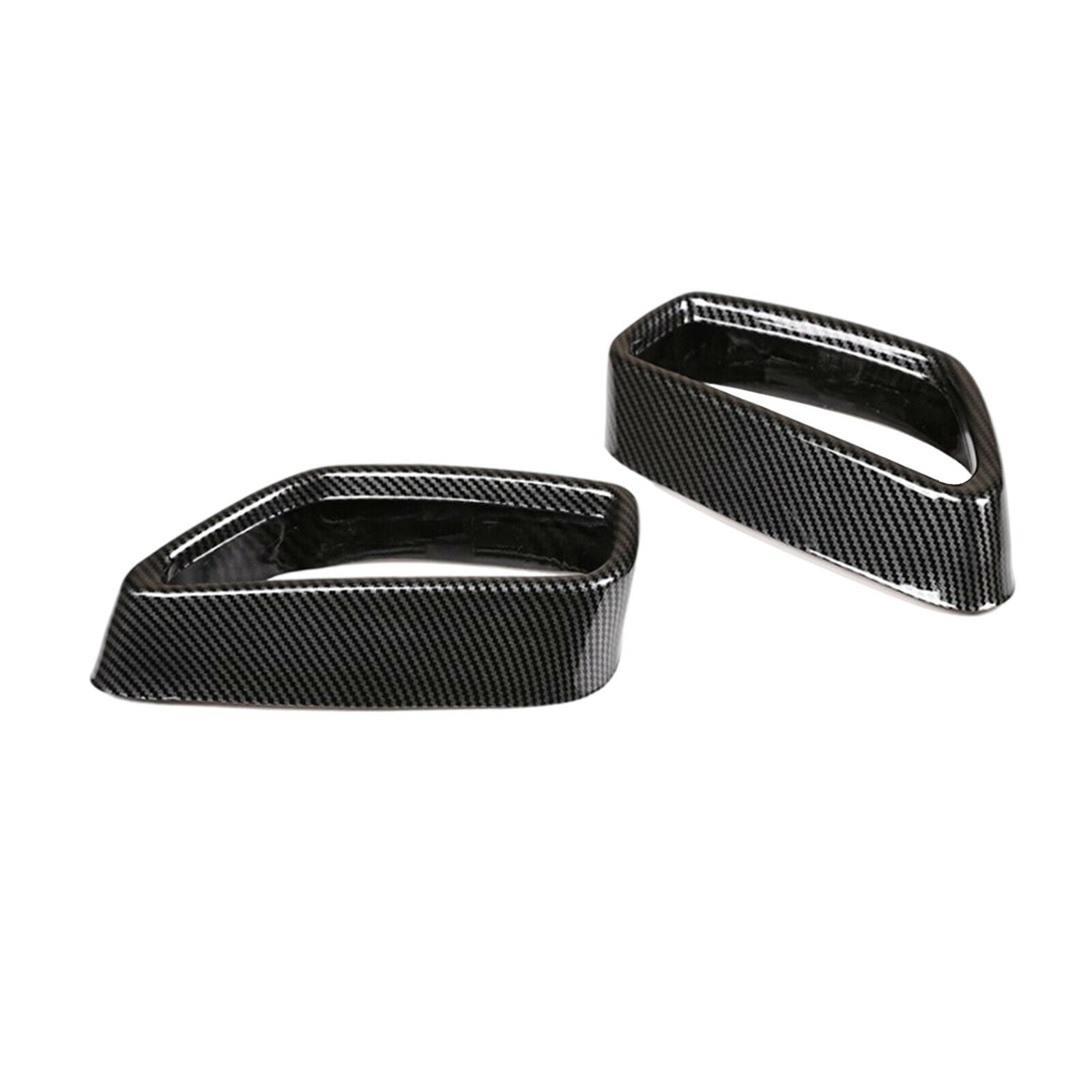 2 PCS Car Rear Exhaust Pipe Throat Cover Trim for BMW 5 G30 G38 2018-2021