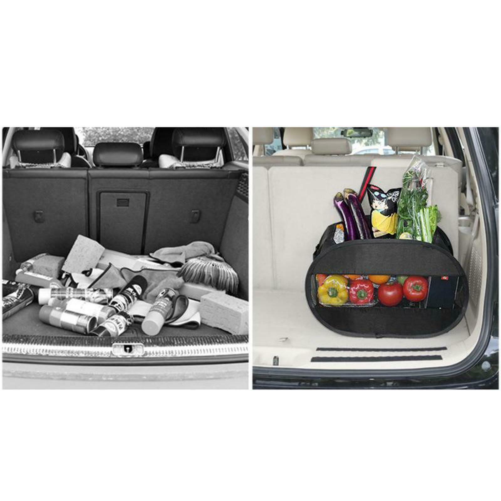 Universal Compact Oxford Cars Seat Tote Organizer Bag Holder Storage Black