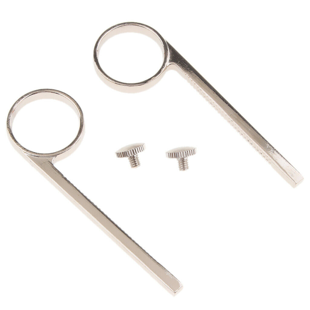 Pack of 2 Trumpet Finger Ring Valve Slide for Brass Instrument Repair Parts