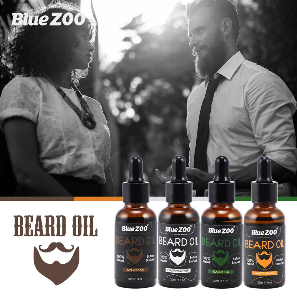 Natural Organic Beard Oil Fast Growth Mustache Moisturizing Eucalyptus