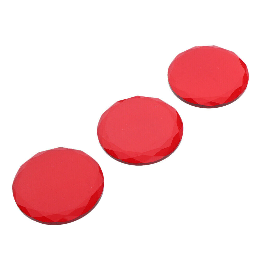 3Pcs Adhesive Glue Pallet Stand Crystal Holder Tray for Eyelash Extensions Red