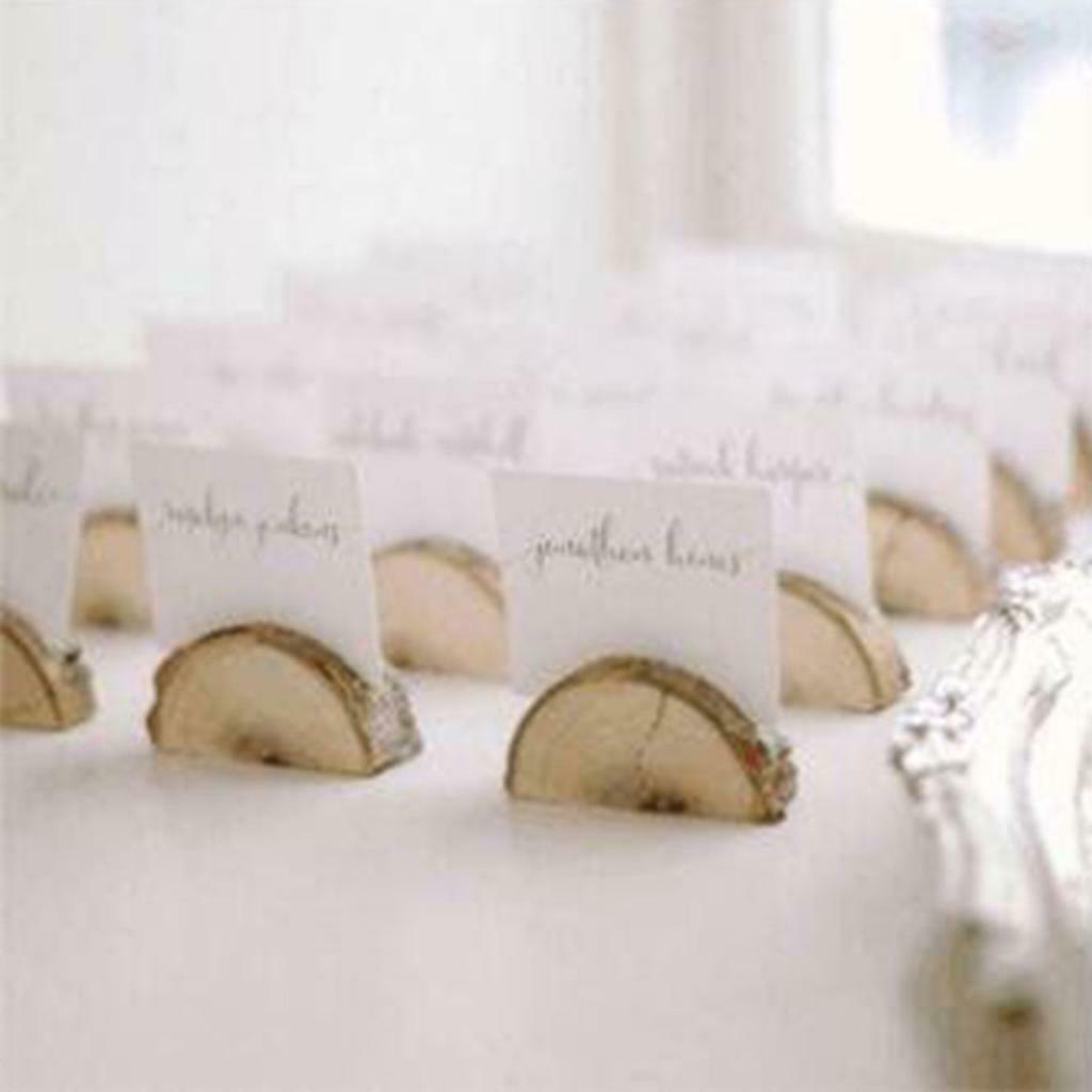 Rustic Wooden Place Cards  Table Number 50pcs Holds For Home Party