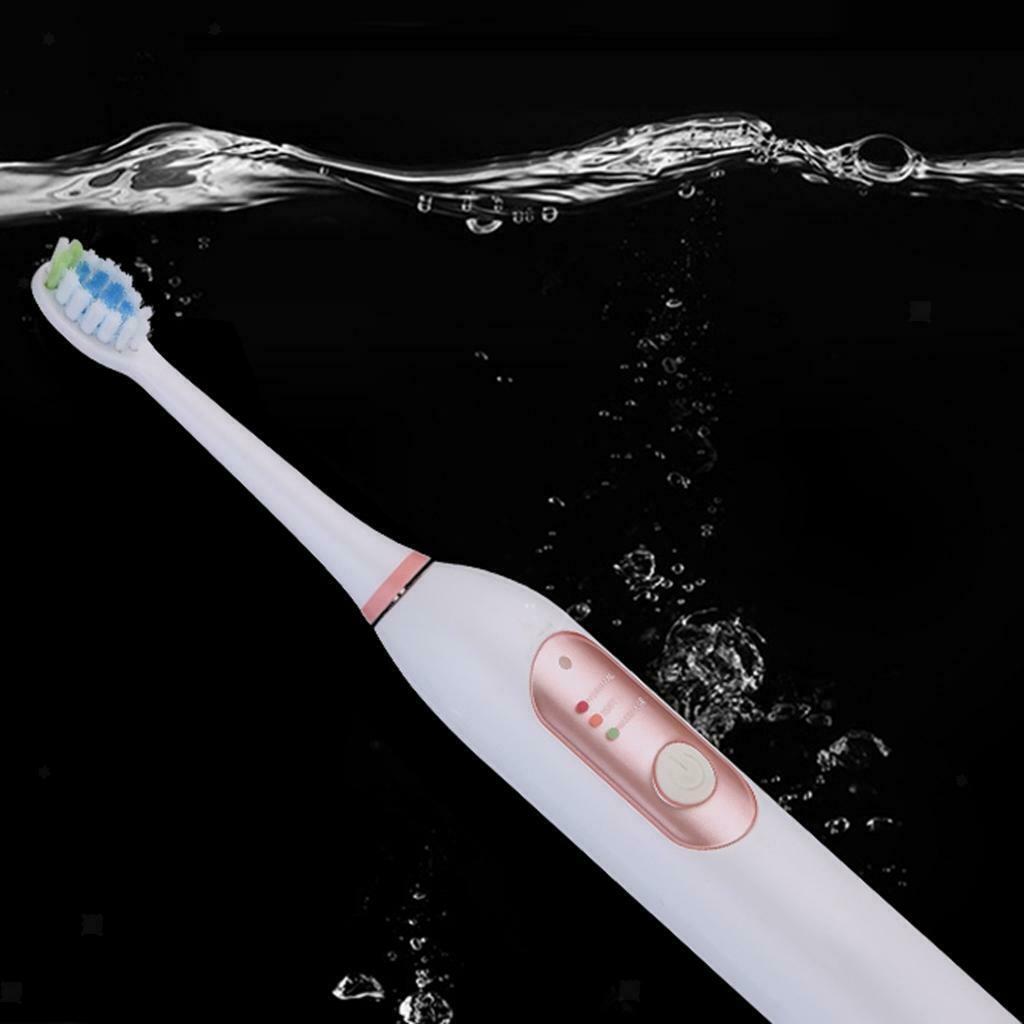 Sonic Whitening Electric Toothbrush USB 2 Dupont Heads IPX7 Waterproof