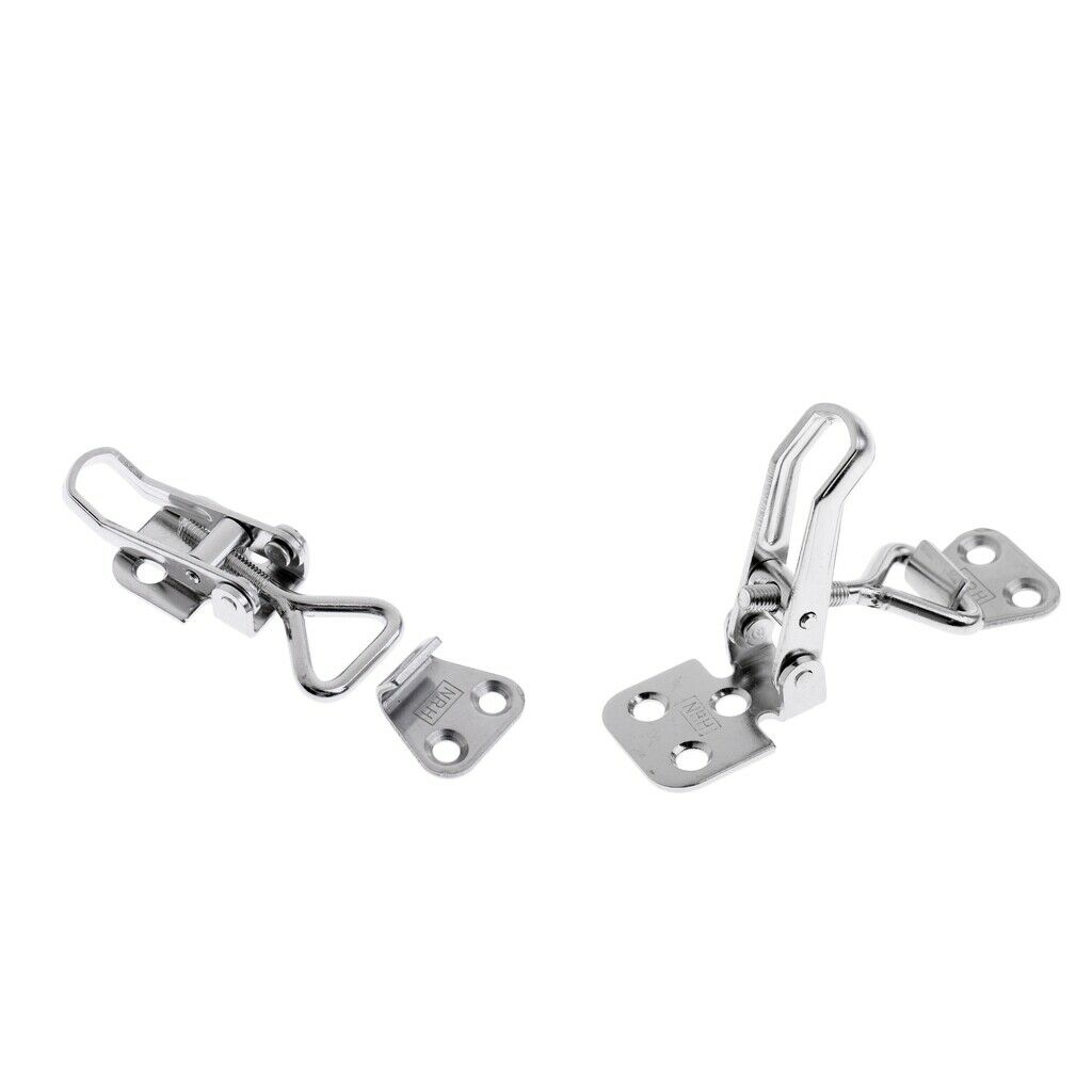 2pcs Boat Latch Catch Anti-Rattle Clamp Clip 75 x 28mm/ 2.95 x 1.1 inch  -