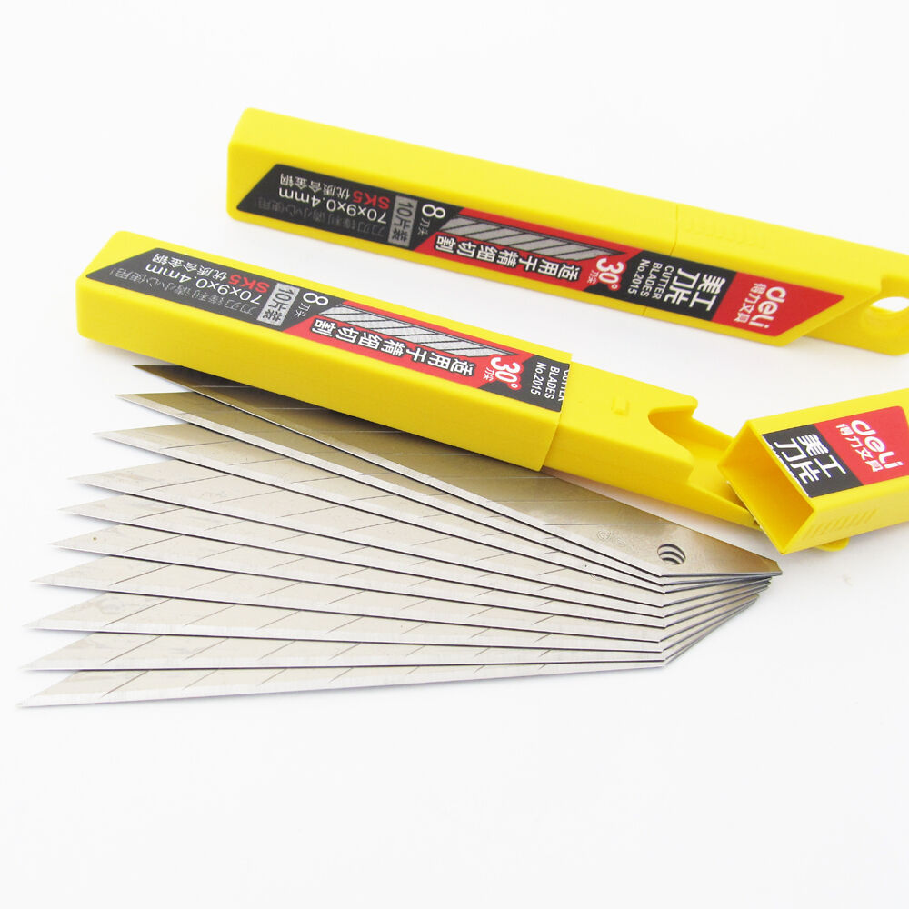 36packs 360Blades DELI SK5 Steel 70x9x0.4mm Tip Cutter Blades No.2015 30 degree