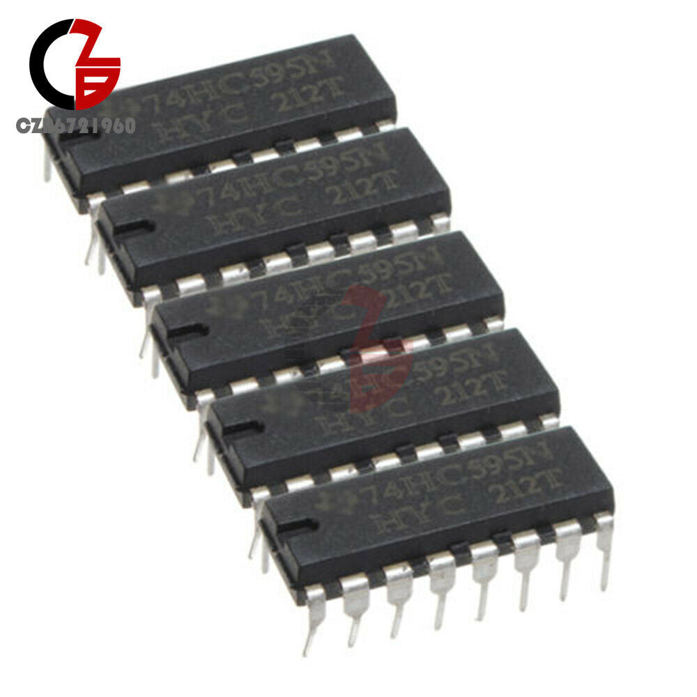 100Pcs 2.0 ~ 6.0 V SN74HC595N 74HC595 8-Bit Shift Register DIP-16 IC