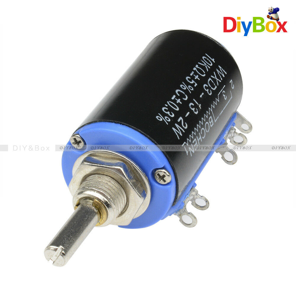 WXD3-13-2W Black Precision Multi-Turn Wirewound Linear Potentiometers 10K OHM