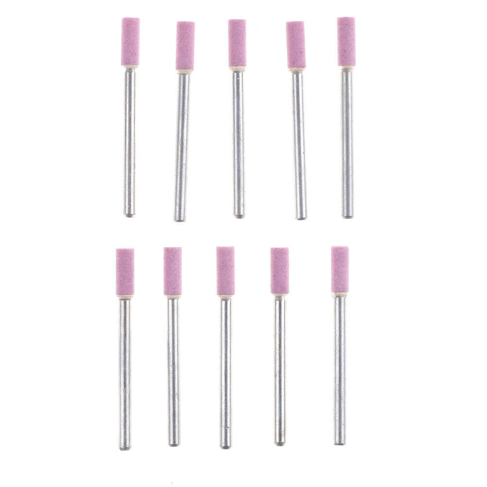 10x Chain Saw Sharpening Stone 3mm Shank 4mm Head Grinding Stone Round T.l8