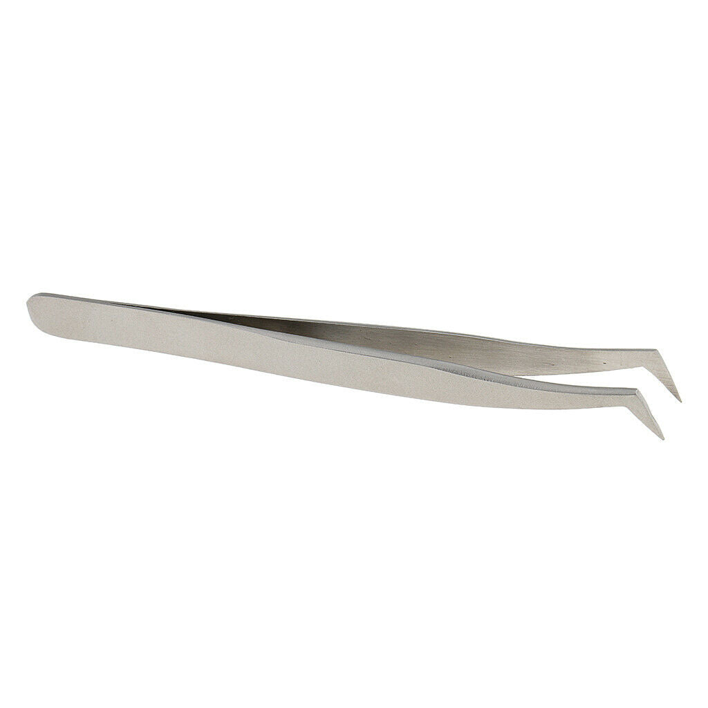 2pcs Eyelash Extension Tweezers Lashes Application Stainless Steel Cosmetics