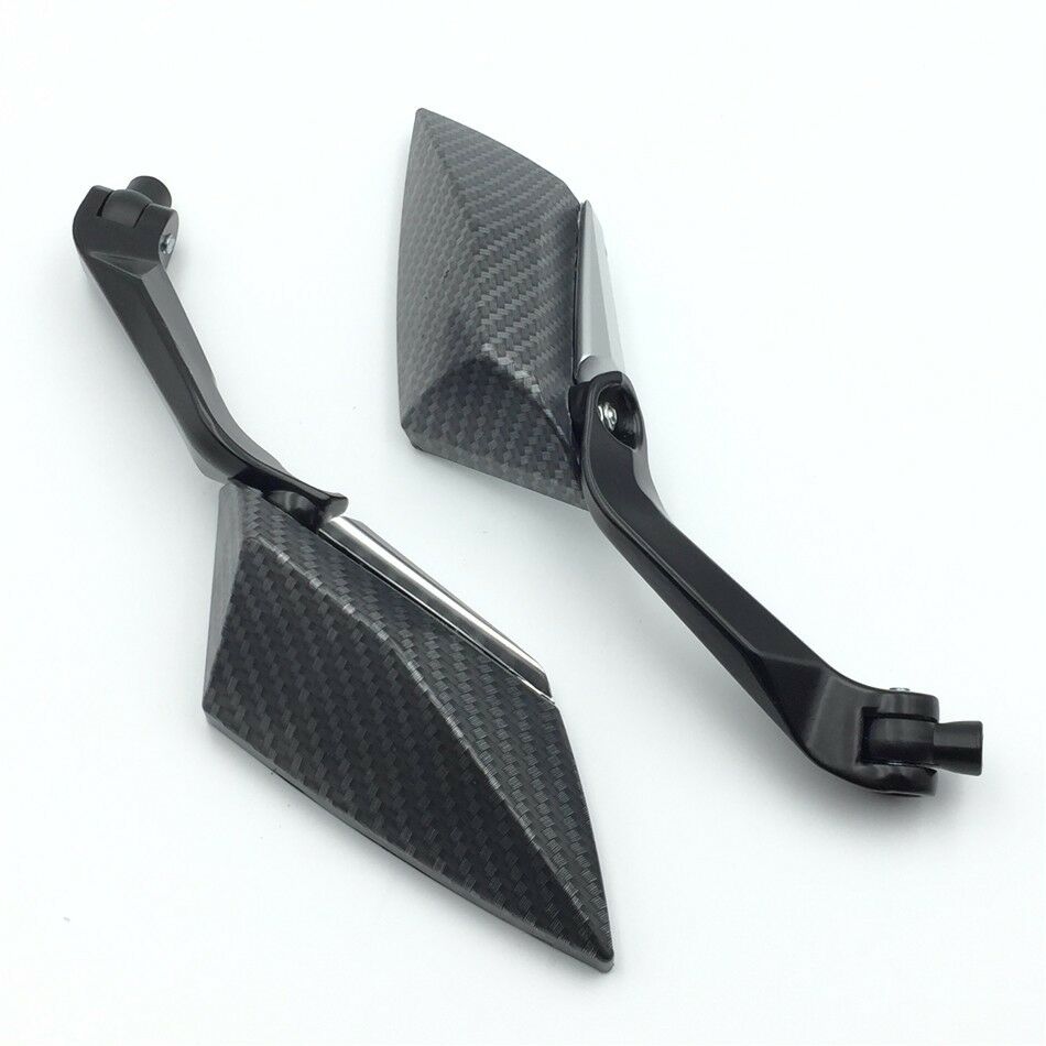Carbon Mirrors 8mm 10mm For Screws 7/8" handlebar Suzuki B-King SFV650 Boulevard