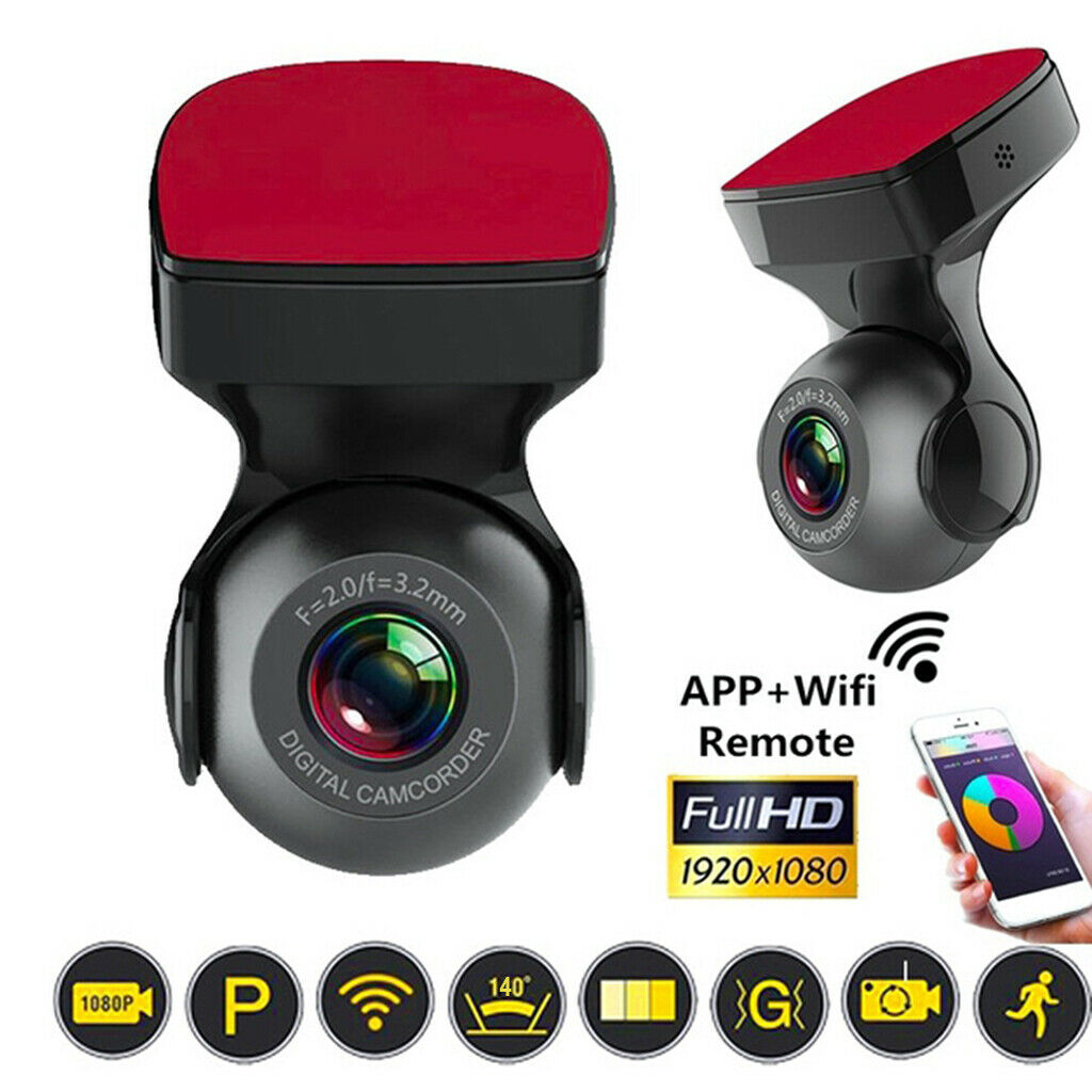 1080P HD Car DVR Dash Cam Driving Recorder G-Sensor Loop Recording WIFI