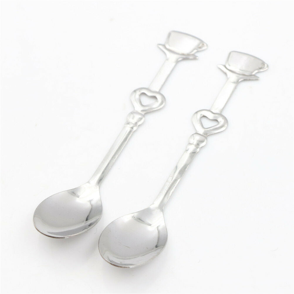 1Set Sweet Love Tea Coffee Stainless Steel Spoon Bridal Wedding Party Fav.l8