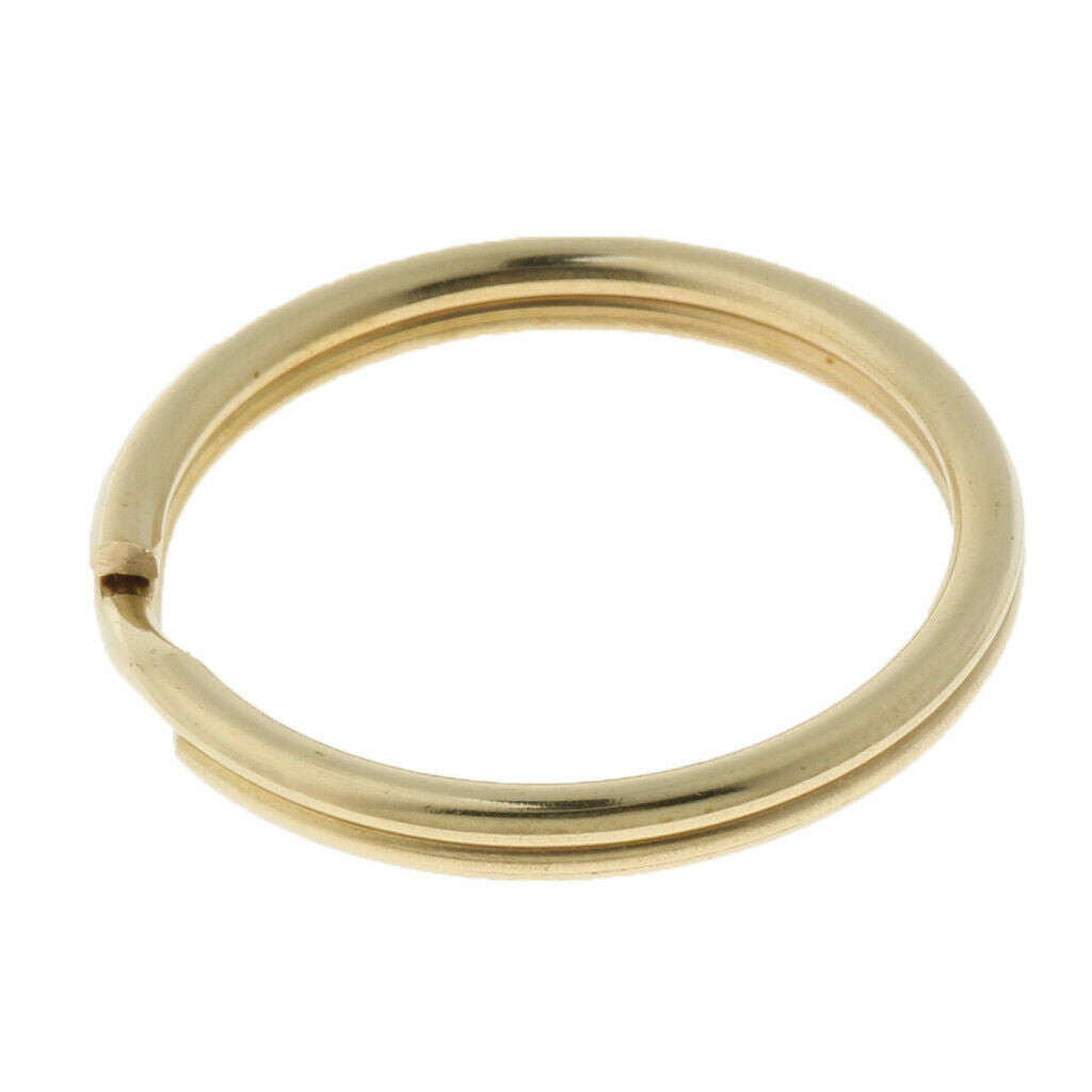 20 Pieces Brass Key Chain Rings Jewelry Clasps Hooks DIY Jewelry Crafts -