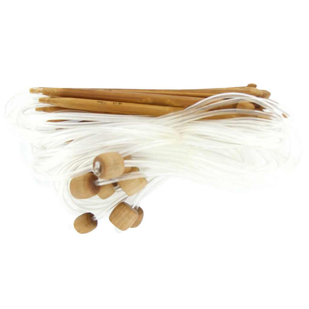 Multisizes Aluminum Bamboo Crochet Hooks Knit Needles Set