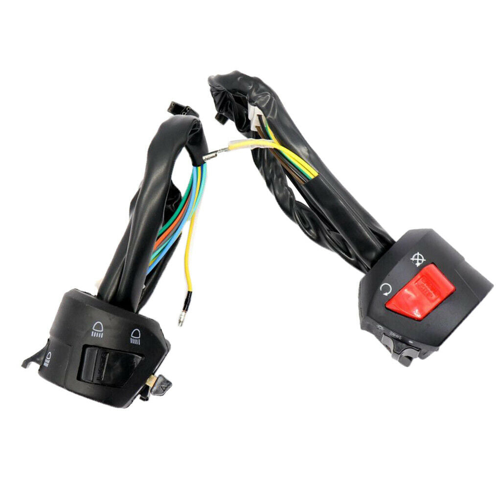 7/8" Motorcycle Handlebar Horn Light ON/OFF Starting Kill Switch Button