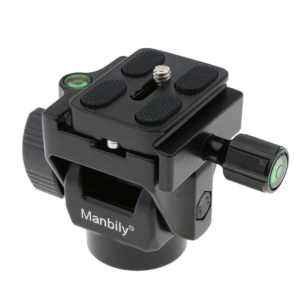Professional Metal Tripod Ball Head with 1/4 inch Quick Release Plate, for DSLR