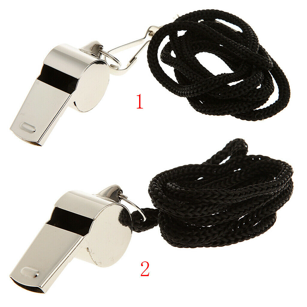 Outdoor Camping Hiking Whistle with Lanyard