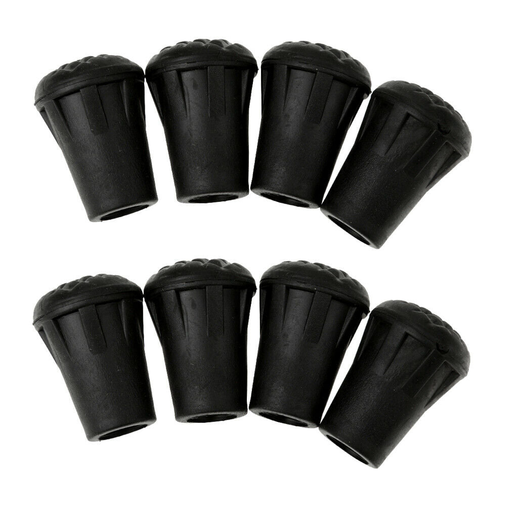 2x 4pcs/set Rubber Tips Hiking Stick Walking
