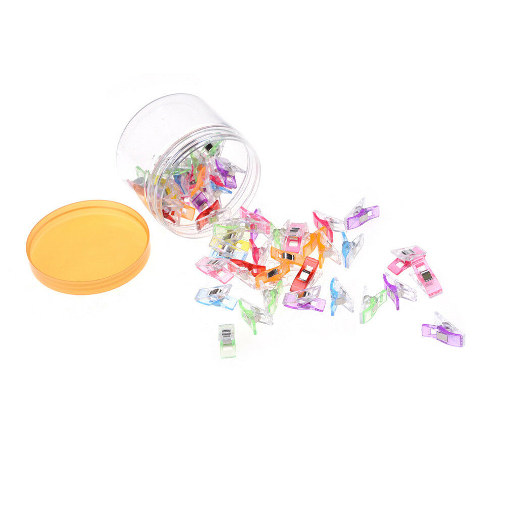 50X Bottles Colourful Wonder Clips Quilters Clips Sewing Quilting Supplies  BDAU